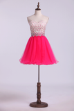 2024 Sweetheart Fiesta Vestidos A-Line con cuentas blusa de tul