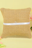 Square Pillow Anillo Con Banda / Encaje